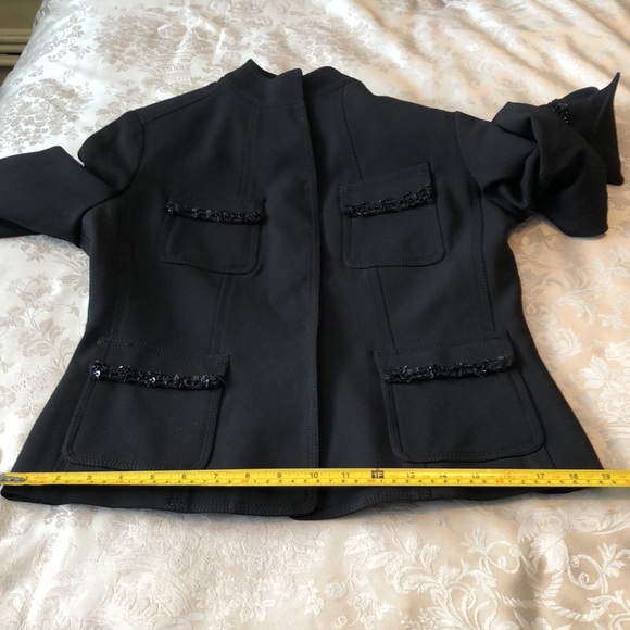 A.B. S. BY ALLEN SCHWARTZ HEAVY BLACK SUIT SIZE 10 BEADS ACCENT LINED NWOT#057 - Picture 15 of 16